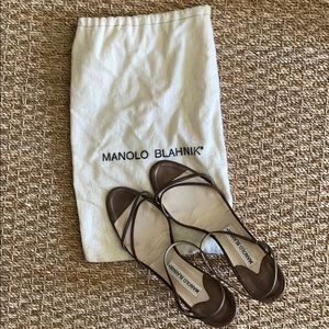 Manolo Blahnik sandals. W/ dust bag